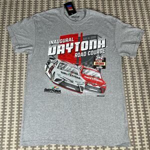 Daytona Speedway Checkered Flag Gray 2020 Inaugural Daytona Road Course T-Shirt